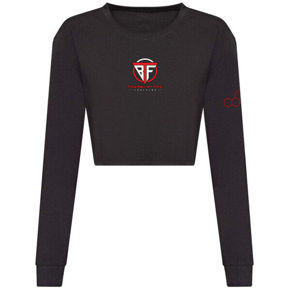 TBF  - Women's Long Sleeve Cropped T Thumbnail