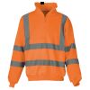 Hi-vis ¼ zip sweatshirt (HVK06) Thumbnail